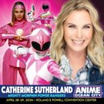 Catherine Sutherland Instagram - Up Next @animeoceancity 💕 #catherinesutherland #PinkRanger #Onceandalways #KatherineHillard #Mightymorphinpowerrangers #zeo #Turbo #PinkRangerPower #Pterodactyl #cranezord #powerrangersplayback