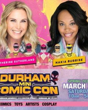 Catherine Sutherland Instagram - North Carolina is Up Next!
@nakiaburrise and I will be at three different locations in North Carolina with @ultimatecomicsofficial March 1-3

#powerrangersplayback  #superchatpodcast #superchat #spreadjoy #powerrangers #superchatwithcatandnakia #mmpr #zeo #turbo #pinkranger #catherinesutherlandiaburrise #girlpower #liftupothers #laugh #love #instagood #joyrevolution #friendship #catandnakia #encourage #empower #inspire #pinkranger #yellowranger #nakiaandcat #youtubechannel