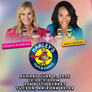 Catherine Sutherland Instagram - #fanfriday I took off the month of May to celebrate and focus on my daughters final year of high school and entrance into adulthood. All the feels 🤍😭

I’ll be back on the road next month!
 Here is where I will be in June!
June 1-2 : @nashvillecomicon 
The fairgrounds Nashville, TN

June 7th @retroexchangetoys 
8110 W. Peoria Ave #109
Peoria, AZ

June 8th @justicecomicbooks 
1805 E. Elliott rd #101
Tempe, AZ

June 9th @harleystoysandcomics 
330 E 7th st, Tucson AZ

June 21-23 @rangerstopandpop 
Omni Hotel, Atlanta GA

June 28-30 @planetfunkcon 
River Center Davenport IA

#catherinesutherland #PinkRanger #Onceandalways #KatherineHillard #Mightymorphinpowerrangers #zeo #Turbo #PinkRangerPower #Pterodactyl #cranezord #powerrangersplayback  #meetingfans #appearances #conventions #90s #popculture #joy