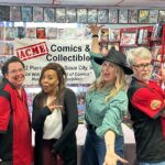Catherine Sutherland Instagram - Thanks you @acmefirst for having us at your store! So wonderful to meet you and all of our beautiful fans! #powerrangersplayback #superchatpodcast #superchat #spreadjoy #powerrangers #superchatwithcatandnakia #mmpr #zeo #turbo #pinkranger #catherinesutherlandiaburrise #girlpower #liftupothers #laugh #love #instagood #joyrevolution #friendship #catandnakia #encourage #empower #inspire #pinkranger #yellowranger #nakiaandcat #youtubechannel