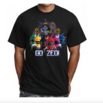 Catherine Sutherland Instagram - 🎉 NEW DESIGN🎉 New Arrival! This Awesome Zeo t-shirt designed by Sketch Ellis @sketchellis displays the zeo helmets, Queen machina and King Mondo, with a beautiful tribute to Jason Frank as his face silouette is intricately cast within his helmet. ➡️ Purchase: www.powerrangersplayback.com or click the link in our bio. #powerrangersplayback #superchatpodcast #superchat #spreadjoy #powerrangers #superchatwithcatandnakia #mmpr #zeo #turbo #pinkranger #catherinesutherland #nakiaburrise #girlpower #liftupothers #laugh #love #instagood #joyrevolution #friendship #catandnakia #encourage #empower #inspire #pinkranger #yellowranger #nakiaandcat #youtubechannel
