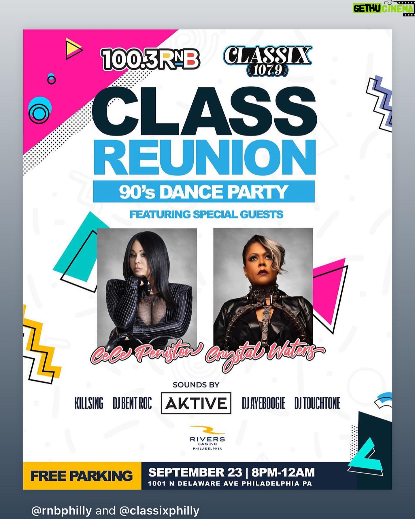 CeCe Peniston Instagram - Coming your way soon philly , so let’s go !! @crystalwaters @rnbphilly @kingchuckaduck @andreayoungthestylist @damakeup1 #instagood #music #artistsoninstagram #artistsoninstagram #performance #finally #90s #dance #rnb #radio @gold_n_dayz_travel_hispeedent