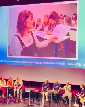 Cécilia Hornus Instagram - Ce matin, j’ai eu la joie de rejoindre l’équipe de @elaofficielle au prix Ambassadeur à la @citedessciences. 
L’occasion de remercier les ambassadeurs de l’opération « Mets tes baskets et bats la maladie », tous ces élèves, leurs enseignants, et les établissements qui participent à cet événement si important pour l’association. 
L’occasion aussi de retrouver les parrains si fidèles et si investis pour la cause. 
L’objectif pour 2024? 🌟🌟🌟🌟
Mobiliser 1 million d’élèves pour réaliser 1 milliard de pas qui seront transformés en euros pour améliorer la santé et les conditions de vie des malades atteints de leucodystrophie et financer la recherche. 
C’est MAGNIFIQUE. 👏🏻👏🏻👏🏻

@guy.alba  @nadiacerise4 
@jcs_ela @jeanluccorti 

Vive les parrains aussi ! 💖💖💖
@zidane @pagny_officiel 
@_michaelgregorio_ @mariehelene.lentini 
@fredericbouraly @sandquetier 
@sophiethalmannoff @charlienune @carolinebourgofficiel