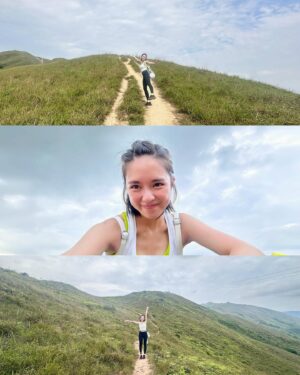 Cecilia So Instagram - 行咗4個鐘成個過程我哋只係見到六個人經過
膽小的我其實一直好驚自己入咗結界🫣👉🏻👈🏻
見到個嬸嬸咁樣跑我又好想跟佢跑
但不停上樓梯一個鐘之後就無力再亂咁fing 了
每行過一座小山丘就會問幾時先落山
友人總會一臉認真的回答說過咗嗰度就落去啦
現在想起來我才覺得友人應該是老點我的⋯⋯
結論是雞公嶺真不是新手friendly🫠 落山只是靠信念兩隻字去麻醉大腿的酸痛～ 大家千萬不要像我一樣抱住「大東山都行過啦」呢個輕鬆心態睇小呢個山😵‍💫 
但成功行哂真係好開心🥹 下次行邊度好呢？

outfit: @lululemonhk