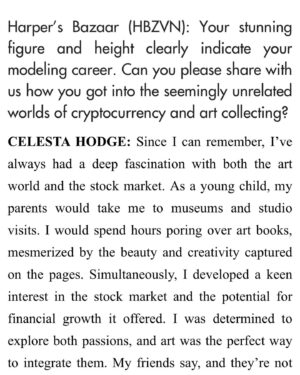 Celesta Hodge Instagram - Check out my Harper’s interview 🌟🩵🌟
Link 🔗 in bio