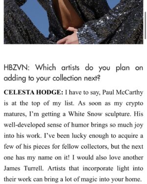 Celesta Hodge Instagram - Check out my Harper’s interview 🌟🩵🌟
Link 🔗 in bio