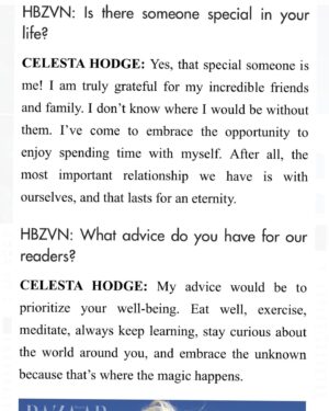 Celesta Hodge Instagram - Check out my Harper’s interview 🌟🩵🌟
Link 🔗 in bio