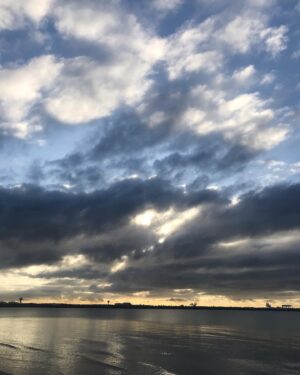 Celia Ireland Instagram - Morning walk...sky, sand, sea. Big love to all xx