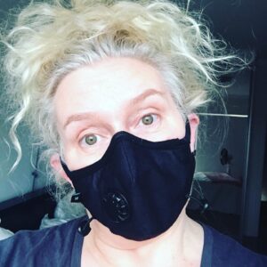 Celia Ireland Instagram - Update, wearing a Cambridge Mask!! So for any other peeps out there with asthma or bronchial issues in these Sydney fires....get yourself sorted! Filters out the PM2.5 particles in the bush fire and looks really, well...interesting!! The government should be subsidising these for all residents with compromised health...