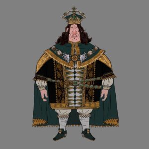 Celine DaHyeu Kim Instagram - Dem Royals! Had a lot of fun and pain designing their costumes🤣 character design by @tristan_poulain and later modeled by the amazing @leticiagillettart ! Hats off to the amazing team at SPI for making this look so great in 3d! #theseabeat #celinekim #visualdevelopment