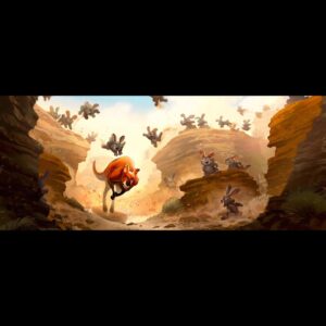Celine DaHyeu Kim Instagram - Another Larrikins post from 2016 :) Original concept/design was by the amazing @nicolas.weis and I had to do a painting and quarter down shot for callout. It’s always weirdly therapeutic when I get to paint a slice of landscape 🥰 #celinekim #visualdevelopment #dreamworks