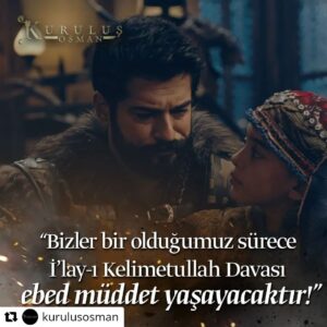 Cemre Demircan Instagram - #Repost @kurulusosman with @let.repost 
• • • • • •
"Bizler bir olduğumuz sürece İ’lay-i Kelimetullah Davası ebed müddet yaşayacaktır!”
#SevdamızOsmanlı #KuruluşOsman @atvturkiye
@burakozcivit
@kurulusosman @kurulusdizisi 

#103.bolum #fatımahatun #fatmahatun #osmanbey #kurulusosman