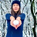 Ceren Yılmaz Instagram – #sunday with #snow ❄️❄️❄️