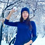 Ceren Yılmaz Instagram – #sunday with #snow ❄️❄️❄️