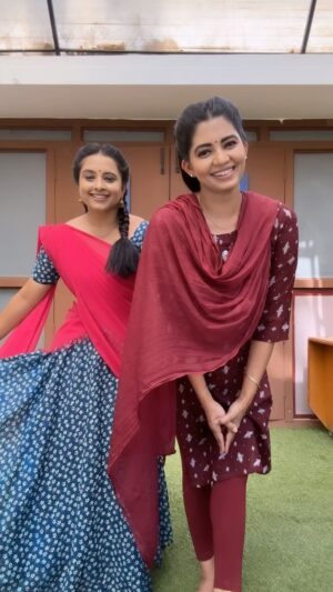 Chandana Ananthakrishna Instagram - Never a dull moment with Jaanu & Bhavana 😉♥️