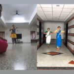 Chandana Ananthakrishna Instagram - Tested our stamina with the thigh burning kudhithamettu adavu and guess what we are in pretty good form coz this took 4 faulty takes 😅🤩 Challenge accepted, done and dusted😎 Pulling off this challenge in btw practical exams!😄 @mahatikannan , @ramya_padmapatra it was fun trying this akka ☺️