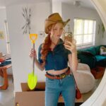 Chandler Lovelle Instagram - HAPPY HALLOWEEN 🎃👻 Spent Halloween as my fav book character! Haha the most meme'd book ever! 📚 The Warden!!! Happy Halloween!!! #holes #booktok #halloweencostume #happyhalloween