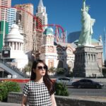 Chanidapa Pongsilpipat Instagram - Sunny day in Las Vegas.☀️🎢🗽🇺🇸 #newyorknewyorklasvegas #luxorlasvegas #lasvegas #nevada #USA #ChaniInUSA #RicohGRIII #gucci