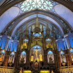 Chanidapa Pongsilpipat Instagram - ข้างนอกบูรณะซ่อมแซม ⛪️ ส่วนค่าเข้าชมข้างใน $CA16 ต่อคน สวยมากๆ 🇨🇦 #basilica #notredame #basiliquenotredamedemontréal #montreal #canada #ChaniInCA #gucci #toryburch