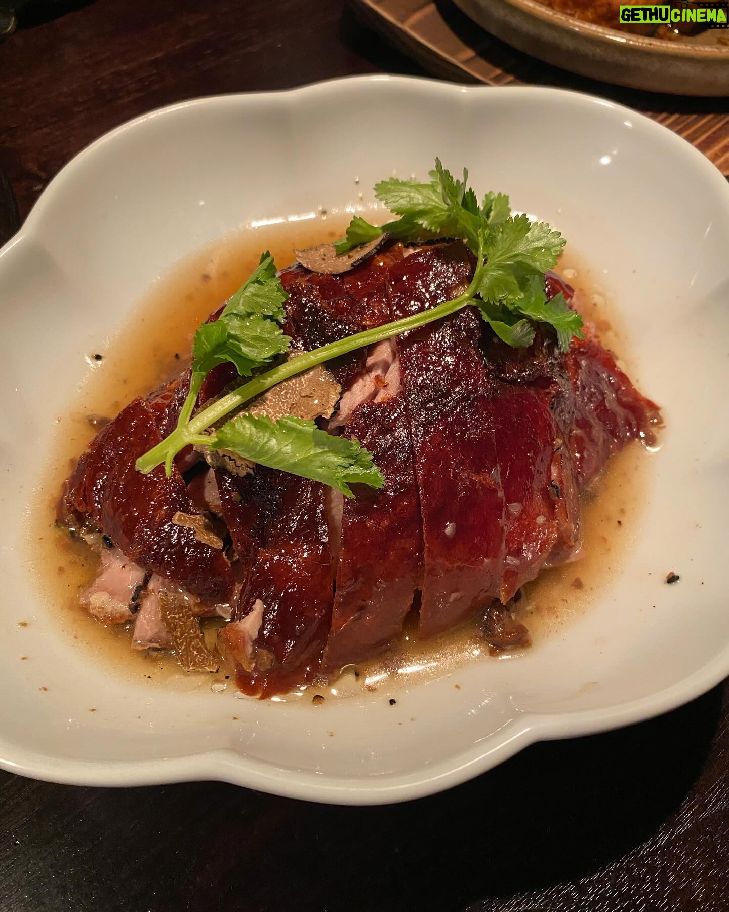 Chanidapa Pongsilpipat Instagram - 1-Michelin Star Cantonese Restaurant in London. ⭐️🇨🇳 มื้อเที่ยงนี้สั่งเป็น a la carte ติ่มซำ Wagyu Beef กับ Lobster คือดีมาก เป็ดย่าง Truffle หนังกรอบเนื้อนุ่ม แนะนำต้องจอง online มาก่อน walk-in ไม่ได้กินนะจ๊ะบอกเลย ที่นี่ Vat 15% Service charge 20% สิริรวมมื้อนี้อยู่ที่ £311.65 🥲 #tb #hakkasanmayfair #moderncantonesecuisine #mayfair #london #UK #ChaniInUK #chanidapig