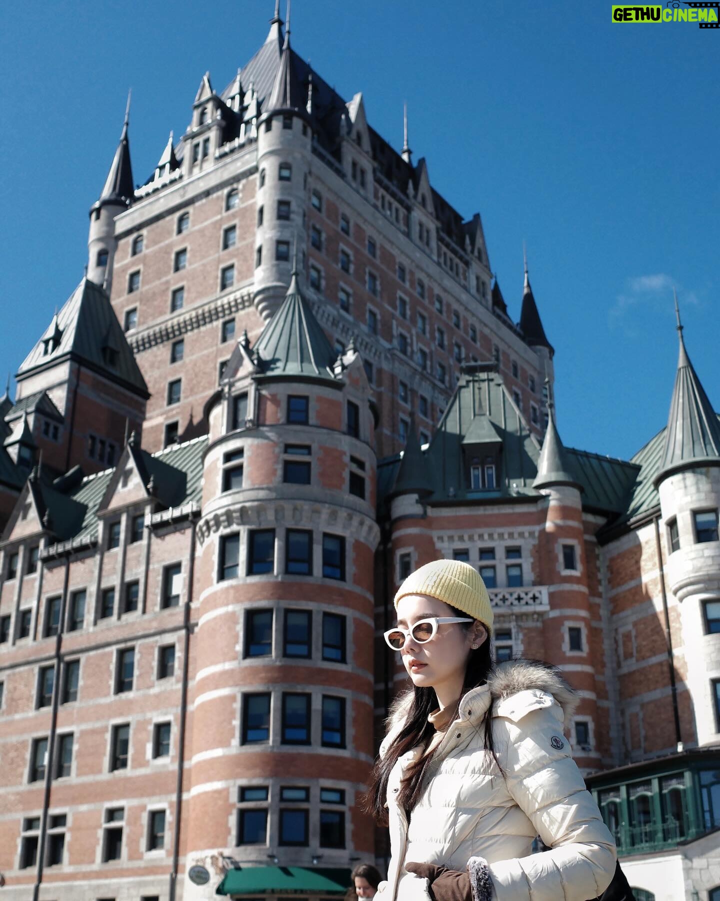 Chanidapa Pongsilpipat Instagram - Quebec’s Landmark. 🏰🇨🇦 #fairmontchateaufrontenac #quebec #quebeccity #canada #ChaniInCA #RicohGRIII #celine #ysl #moncler