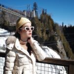 Chanidapa Pongsilpipat Instagram - น้ำตกที่สูงสุดใน Canada ⛲️🇨🇦 #montmerencyfalls #chutemontmorency #stlawrenceriver #quebec #quebeccity #canada #ChaniInCA #RicohGRIII #celine #ysl #moncler #toryburch
