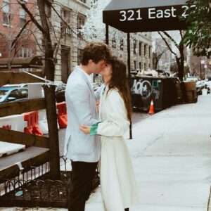 Charlbi Dean Instagram - 40°44'12.9"N 73°58'49.1"W 📍
Location of our first kiss and the location where I said yes to my boy 💍