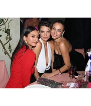 Charlbi Dean Instagram - Thank you my dear friend @elimizrahi for dressing me for my first @amfar I was shaking in me wee boots but you made me look cool and confidant as always @monotofficial 💋💋