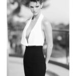 Charlbi Dean Instagram - Thank you my dear friend @elimizrahi for dressing me for my first @amfar I was shaking in me wee boots but you made me look cool and confidant as always @monotofficial 💋💋