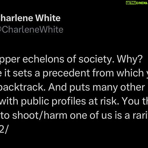 Charlene White - 10.3K Likes - … because I’ve been seething all day. So…