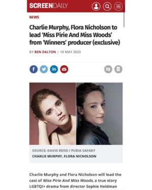 Charlie Murphy Instagram - 🎥CANT WAIT TO START FILMING! #floranicholson & #sophieheldman 
#womeninfilm #lgbtqiaplus #misspirie&misswoods #basedontruestory 🖤