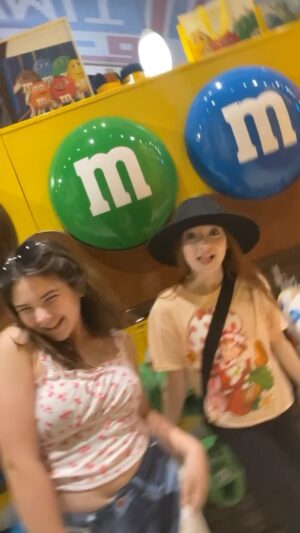 Charlie Townsend Instagram - Fun @mmschocolate #shop in #newyork #timessquare @lexi_rabe @charlierosetownsend #besties #bestiesilliness #fun #chocolate is my favorite #mms