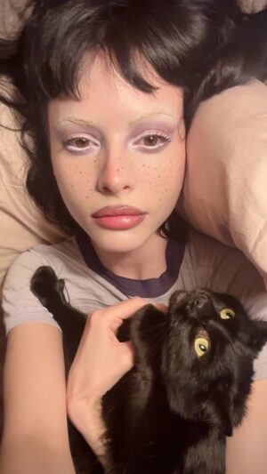 Charlotte Kemp Muhl Instagram - Been subjecting myself to hyper-juxtaposition from hentai, weapon’s dealers, pop memes, transhuman science, cute animals and CIA psy-ops. No one seems to find that jarring anymore and that in itself is jarring. 
Perhaps the internet is the great equalizer where war crimes and cat videos collide in a numbing plasma of supernormal stimuli. 
Is the human race irreversibly ADHD as a result of tech? 
Or is post-contextual-anesthetization the next phase of evolution? 

One thing is for sure, certain compositions of music will always bring me back to an anchor of mammalian nostalgia and mycelial interconnectedness. 

#Anti-NihilismHarmonics