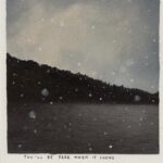 Charlotte Le Bon Instagram - You’ll be free when it snows, 15 x 22cm, oil on paper