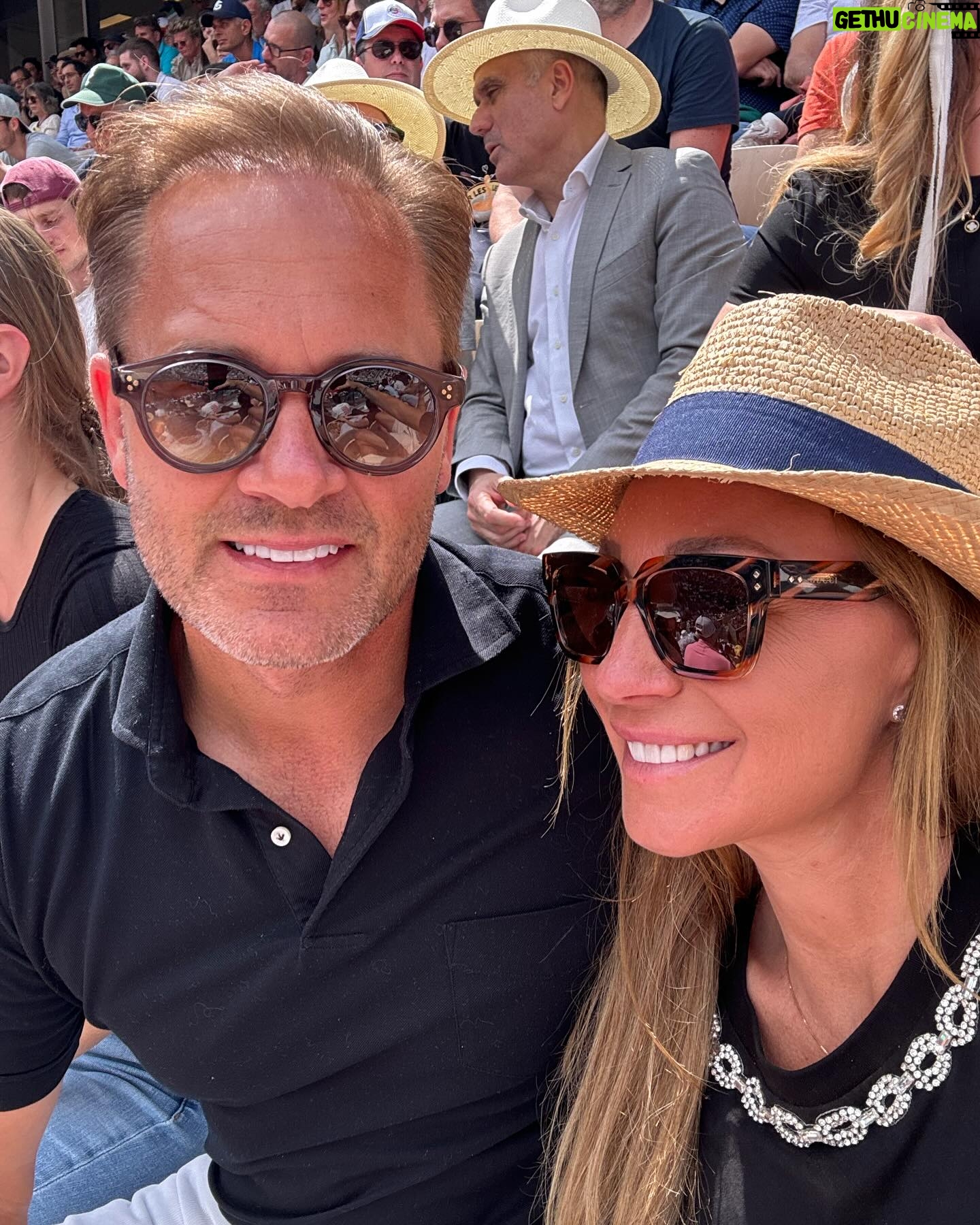 Charlotte Perrelli Instagram - Another Lovely day at @rolandgarros in Paris #tennis #daysession @andersjensen18