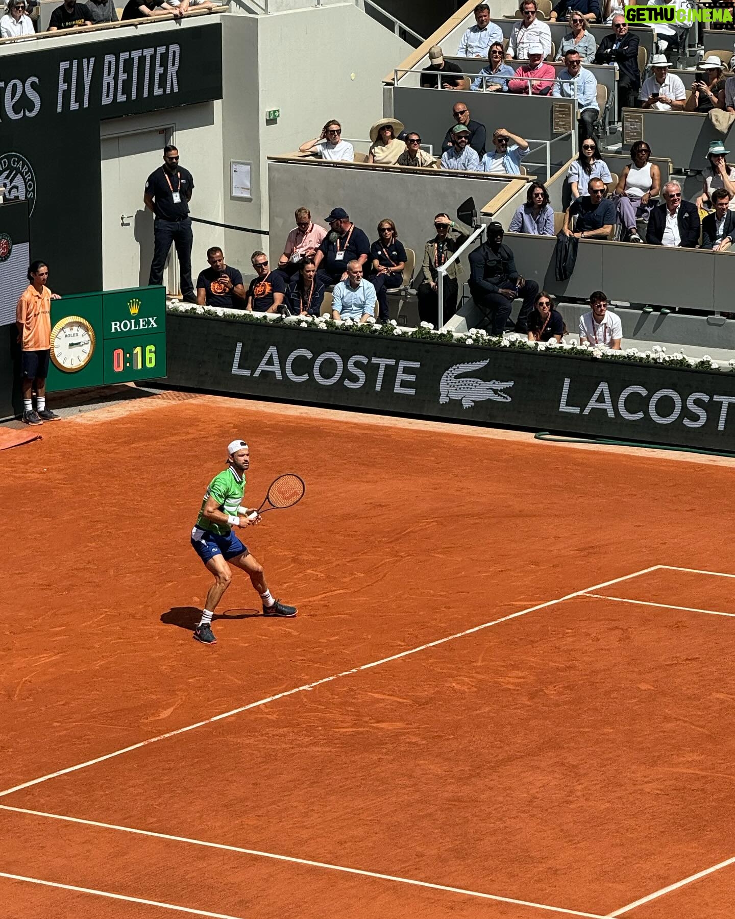 Charlotte Perrelli Instagram - Another Lovely day at @rolandgarros in Paris #tennis #daysession @andersjensen18