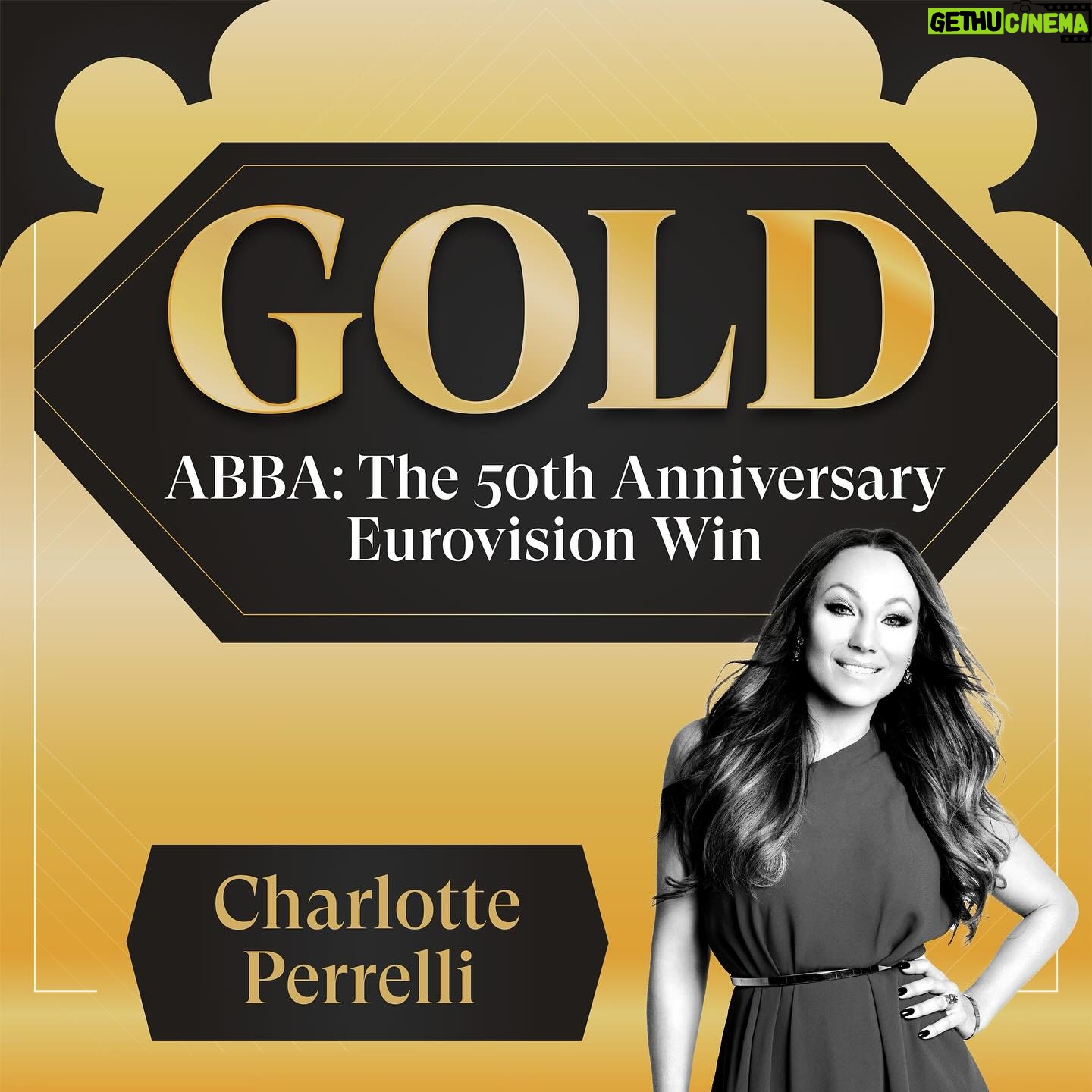 Charlotte Perrelli Instagram - My, my! It’s time to celebrate the 50th anniversary of ABBA’s Eurovision win on the Brighton Dome stage. Join me for a glittering celebration with Brighton Gay Men’s Chorus and other Eurovision royalty performing the songs you know and love. I will be hosting the show and I have some fantastic Eurovision friends coming, don’t miss it!!! Now on Saturday in Brighton, England. https://brightondome.org/whats-on/VAA-gold/ @brighton_dome @brightongmc