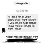 Charlotte Ross Instagram – When you decide to glance at your hidden messages… 👀