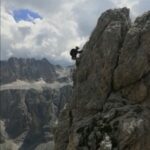 Charlotte Ross Instagram - Challenge yourself & push thru your fears- you’re much stronger than you realize! #dolomites #italianalps #rockclimbing #adventure #adventuretravel #carpediem #climbing #climb #italy #challengeyourself