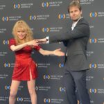 Charo Instagram - Hola Amigos. l want to Share with You this picture with My Son @shelrasten Celebrating a Very Successful Event @mercyforanimals . 2.000..000 Dollar Raise . Gracias . Gracias. Gracias . From The Chicken The Cows and My Bull . MANOLO. OLE ! #charo #cuchicuchi #vegan #vegetarian #veganfood #healthyfood #healthylifestyle #lifestyle #fiesta #party #award #awardshow #reddress #style #fun #cute #music #fyp #foryou #foryourpage
