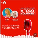 Charo Instagram – Sé parte de mi plática con @mariamarinmotivation @mariamarinonline, en el nuevo episodio de A Todo Volumen: Transformando el dolor para ayudar a otros, este 26 de Julio a las 7 p.m EST. Regístrate: http://spr.ly/6184PMfKl
