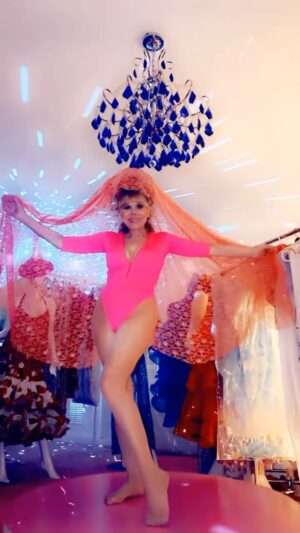 Charo Instagram - Hola Amigos l want to Share with You that This is not a BARBIE Memento This Is ME , in my  Fitting  Room Getting Familiar with this Pink Spanish mantilla For My New Song I hope you like it ii love you all .Besos . #charo #fun #cuchicuchi #barbie #pink #sweet #sound #music #hot #spanish #singer #performance #pinkroom #la #beverlyhills #Spain #beauty #beautiful #fyp #foryoupage #fortyou #cute #dance #dancer #samba #guitar #guuitarist #comics #sound #smile #loveyou