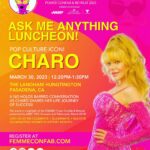 Charo Instagram – Hola amigos I am so excited to join @aarp @femmeconfab “Ask Me Anything” luncheon Thu. March 30 at @langhampasadena hotel. See you there! I love you all! Besos!
#charo #femmeconfab