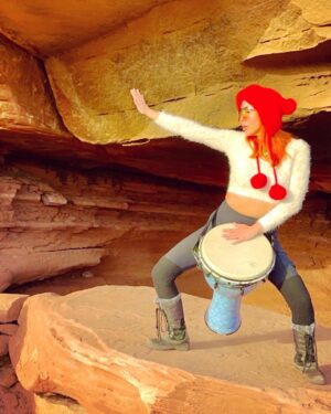 Chastity Ashley Instagram - Breaking boundaries is a sacred dance with the unknown—a journey within to unveil the limitless soul. Embracing the whispers of possibility. This is my dance. 
.
#BreakBoundaries #souljourney #dj #drummer #djembe #neonpony