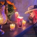 Chastity Ashley Instagram - Shadows of a thousand years rise again unseen, Voices whisper in the trees, "Tonight is Halloween!" #halloween #diosdelosmuertos #neonpony Location @sunstonewinery @sunstonevilla