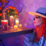 Chastity Ashley Instagram - Shadows of a thousand years rise again unseen, Voices whisper in the trees, "Tonight is Halloween!" #halloween #diosdelosmuertos #neonpony Location @sunstonewinery @sunstonevilla