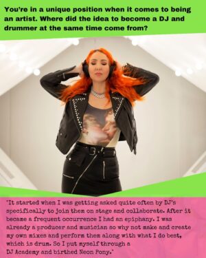 Chastity Ashley Instagram - And our April ‘23 Gritty cover star is…drumroll please…@chastityashley! 🥁 She DJs, she drums, she sings, she produces…she’s Neon Pony 🦄  🪘 🎤 🤘 you can hire her on INPINK for all the things 💓 🎧  

FULL INTERVIEW IN BIO! 

#chastityashley #grittyinpink #inpink #bandmateofthemonth #femaleempowerment #femaleartist #womeninmusic