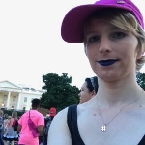 Chelsea Manning Instagram - figured i would show my face 😇 at the new ground zero of the war on trans people you see, #WeGotThis 😎