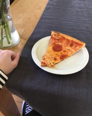 Chelsea Manning Instagram - So, im already enjoying my first hot, greasy pizza 😋