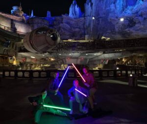 Chelsea Rebecca Instagram - We shelled out for the lightsabers, it was very worth it (I was extremely good and didn't buy any other souvenirs 😬)